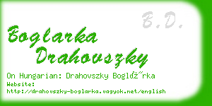 boglarka drahovszky business card